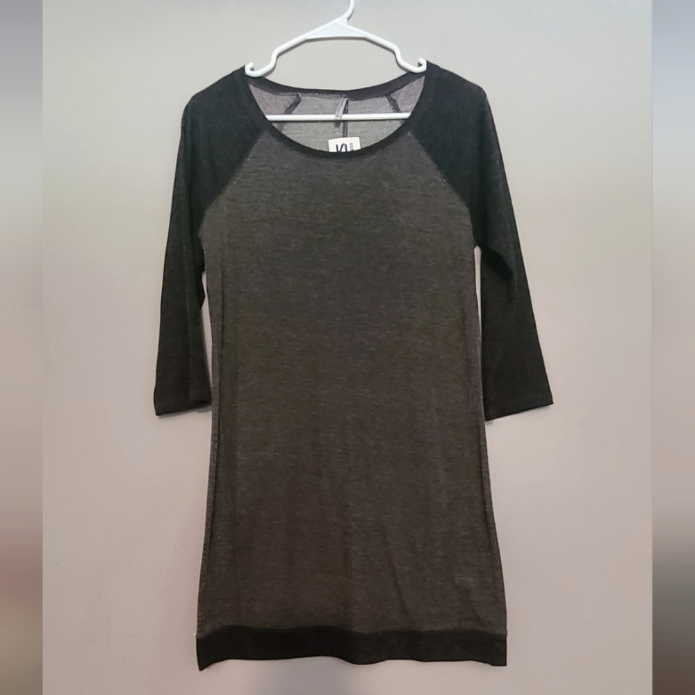 Juniors Tresics Size 14, Large Gray Quarter Sleeve Dress. New with Tags.